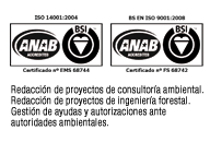 certificados ISO-9001:2008 e ISO-14001:2004